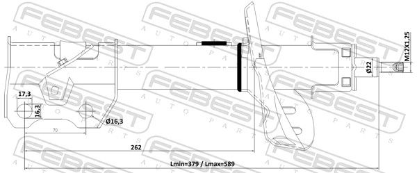 FEBEST 03110-002FL Shock Absorber