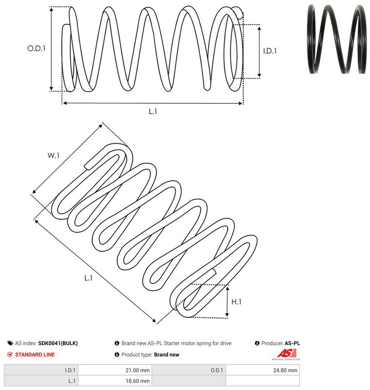 AS-PL SDK0041(BULK) Repair Kit, starter