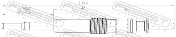 FEBEST 19642-002 Glow Plug