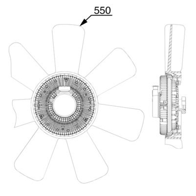 Product Image - Koelventilatorwiel - CFF523000P - MAHLE