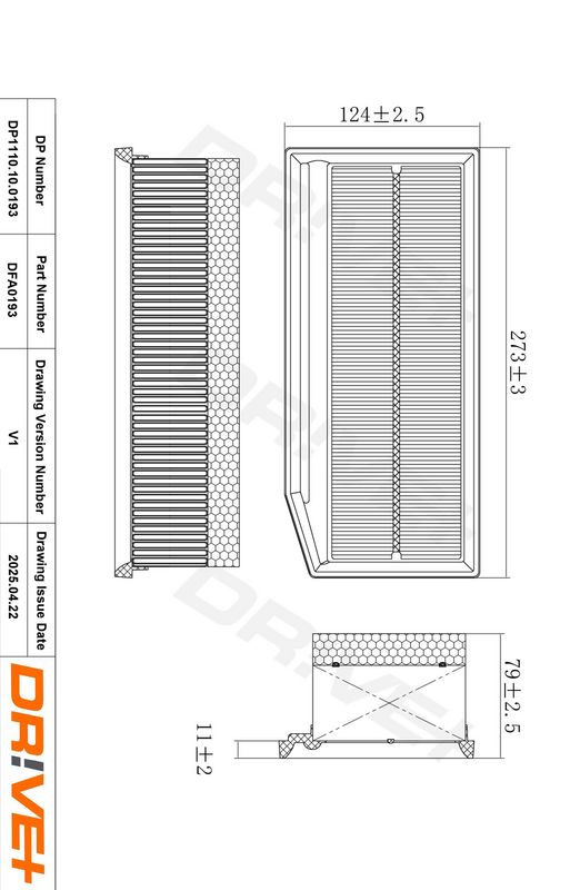 Filtru aer DP1110.10.0193 Dr!ve+