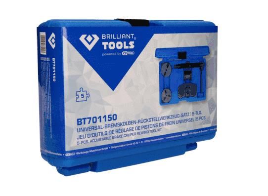 Pöörde-, tagasitõmbetööriistakomplekt, pidurisadulakolb, KS TOOLS BT701150