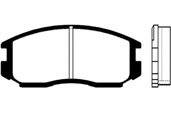 KAVO PARTS fékbetétkészlet, tárcsafék BP-5514