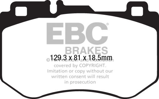 EBC Brakes fékbetétkészlet, tárcsafék DP22209