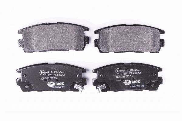 HELLA PAGID 8DB 355 012-951 Brake Pad Set, disc brake