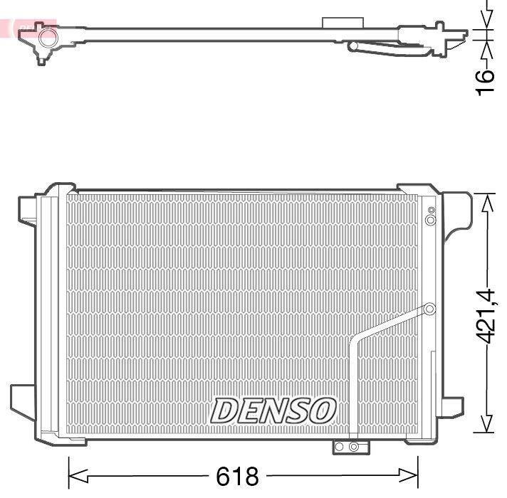 DENSO kondenzátor, klíma DCN17035