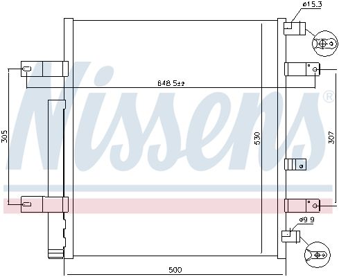 chladič klimatizace MB Atego 940094