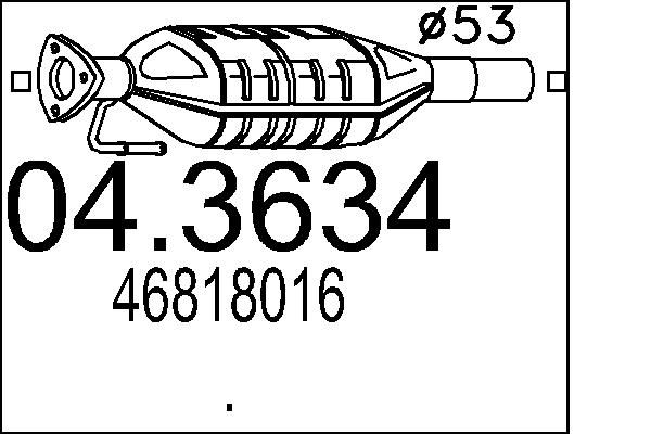 MTS katalizátor 04.3634