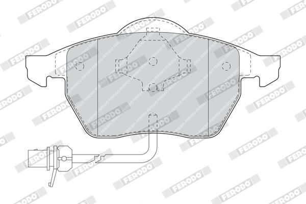 FERODO FDB1496 Brake Pad Set, disc brake