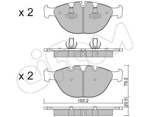 Set placute frana,frana disc 822-771-0 CIFAM