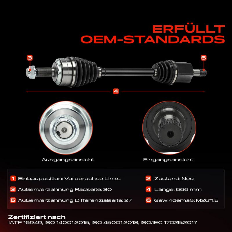 Frankberg 5481FB0038218 Drive Shaft