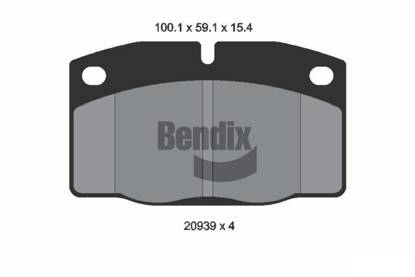 BENDIX Braking fékbetétkészlet, tárcsafék BPD1735
