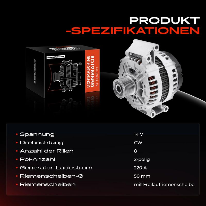 Frankberg 5481FB0001768 Alternator