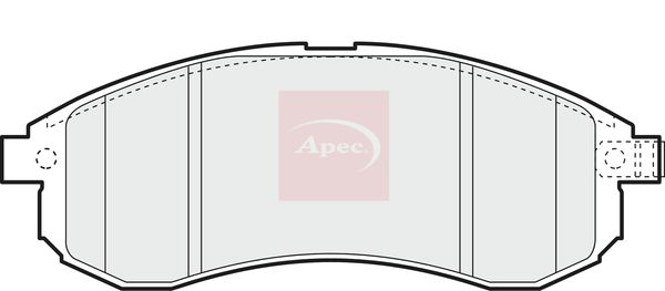 APEC Brake Pad Set, disc brake PAD1405