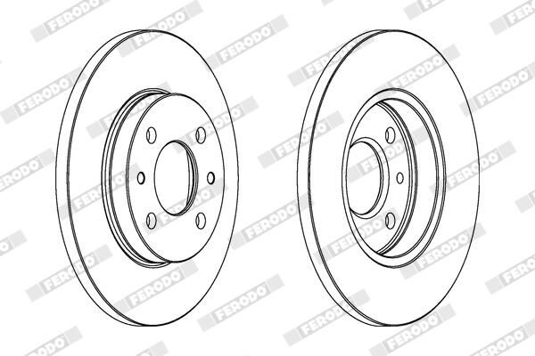 FERODO DDF125 Brake Disc