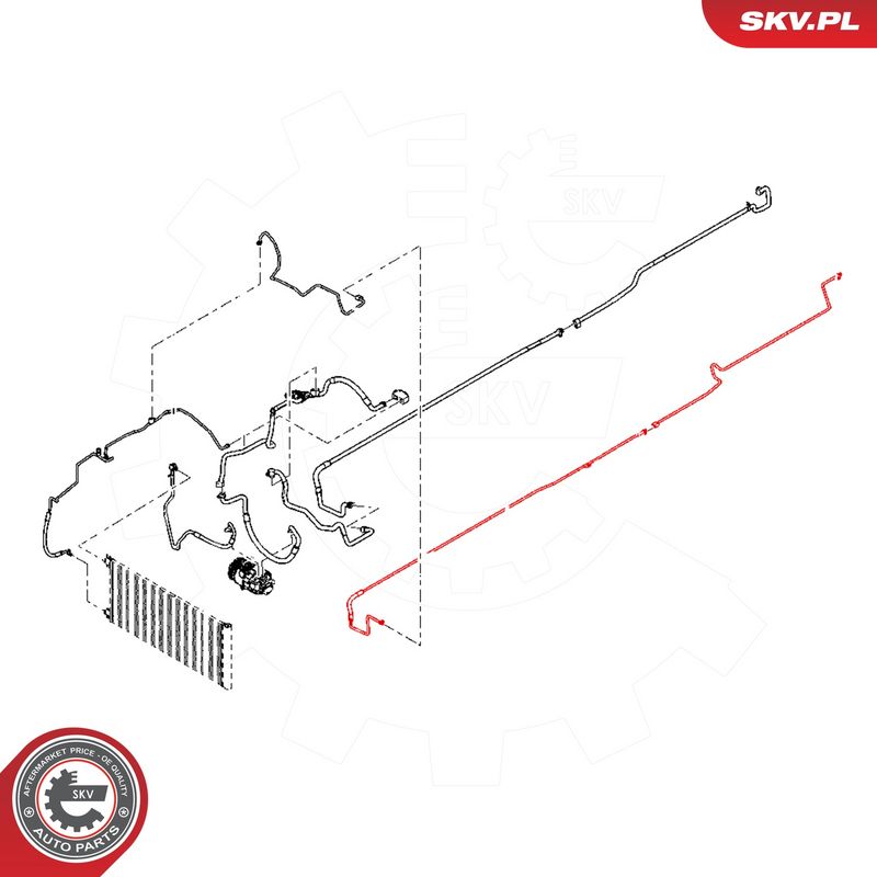 ESEN SKV 87SKV848 High-pressure Line, air conditioning
