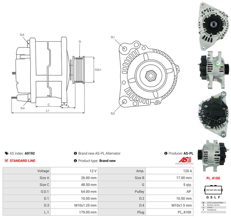 Generaator, AS-PL A9192