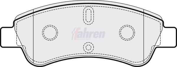 Fahren Brake Pad Set, disc brake FBP3059