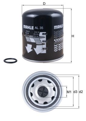 MAHLE Luchtdrogersysteem, pneumatisch systeem AL 35