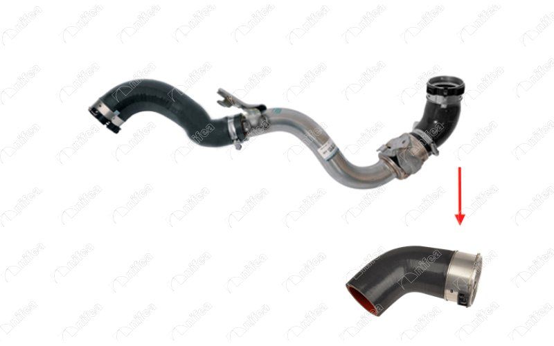 TURBO HORTUMU METAL BORU HARIC OK ILE GOSTERILEN KUCUK HORTUM RENAULT TRAFIC III 1.6 DCI