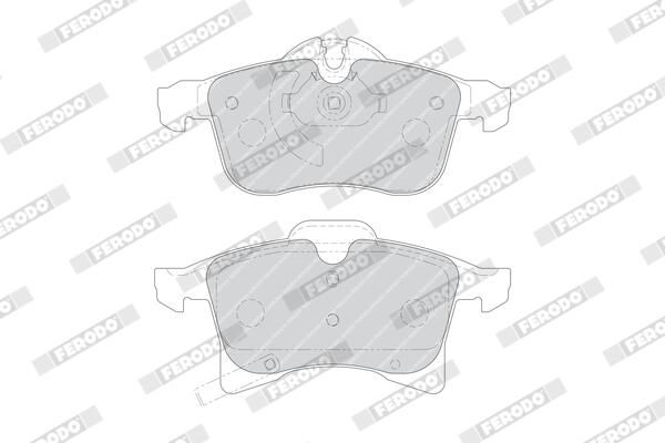 BREMSBELAGSATZ SCHEIBENBREMSE FERODO FDB1640 1