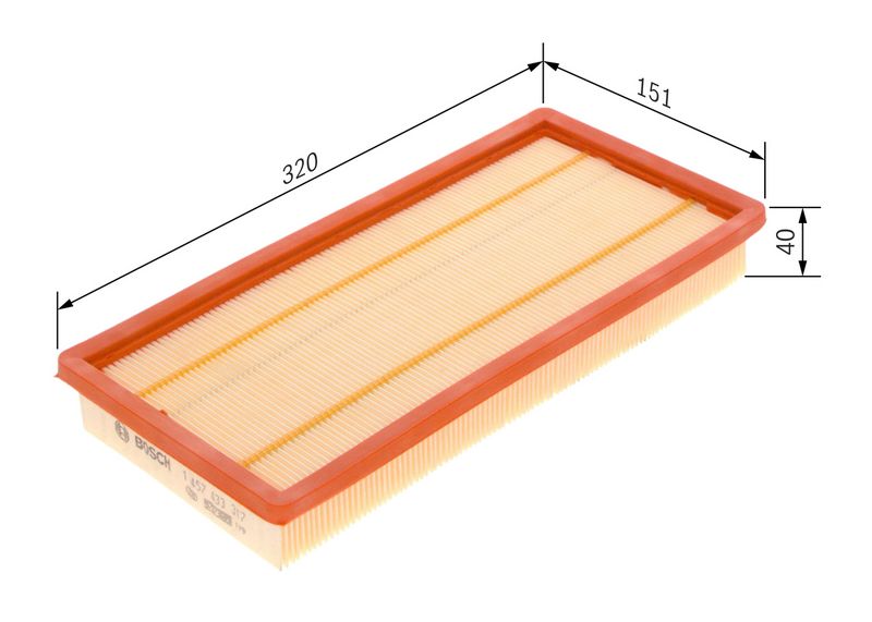 Õhufilter, BOSCH 1 457 433 317