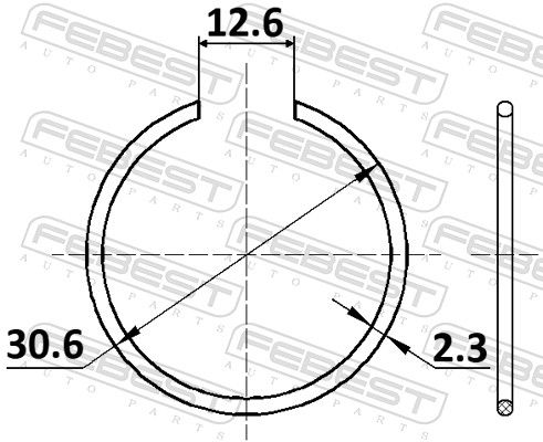 FEBEST CC-1-30X2 Mounting Set, drive shaft bellow