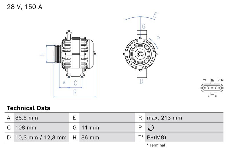 generátor 0 986 086 130