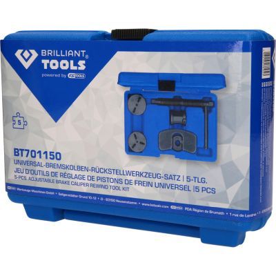 Pöörde-, tagasitõmbetööriistakomplekt, pidurisadulakolb, KS TOOLS BT701150