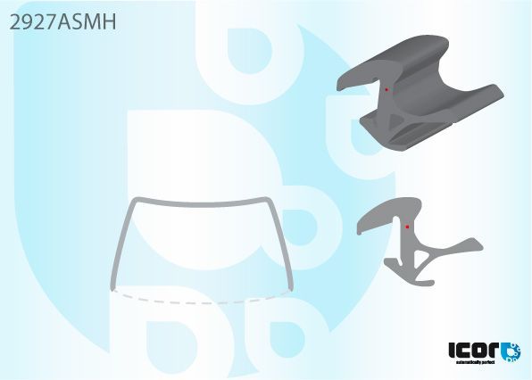 GLAVISTA 800599 Trim/Protection Strip, windscreen