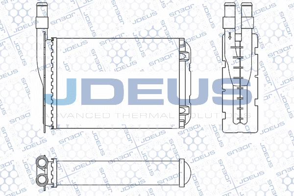 JDEUS Hőcserélő, belső tér fűtés M-2230050