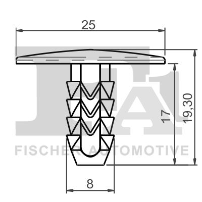 FA1 33-10021.5 Clip, trim/protection strip