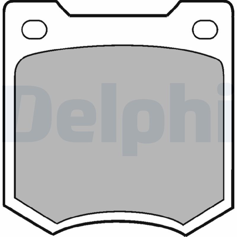 DELPHI fékbetétkészlet, tárcsafék LP23