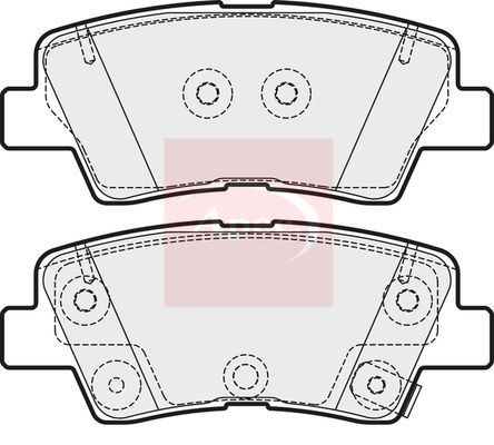 APEC Brake Pad Set, disc brake PAD1989