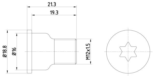 Surub, disc frana TPM0005 TEXTAR