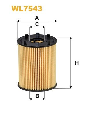 Оливний фільтр, Wix Filters WL7543