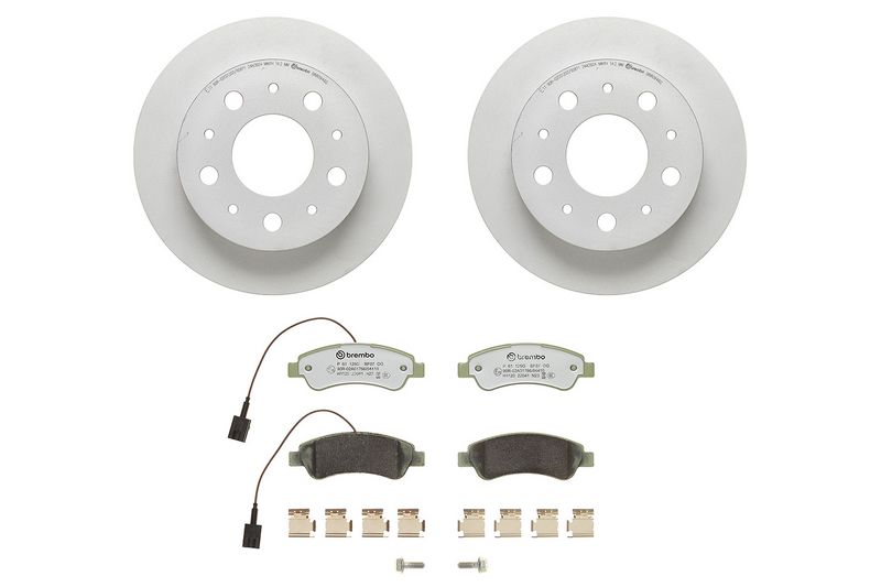Pidurikomplekt, ketaspidur, BREMBO KT10006
