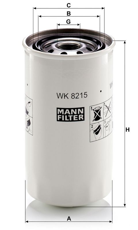 MANN-FILTER WK8215 Fuel Filter