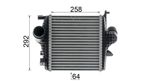 Product Image - Intercooler, inlaatluchtkoeler - CI672000P - MAHLE