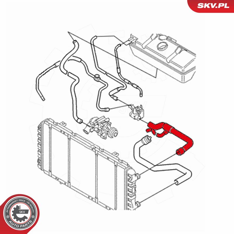 ESEN SKV 24SKV322 Radiator Hose