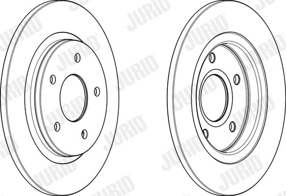 Гальмівний диск, Jurid 563011JC