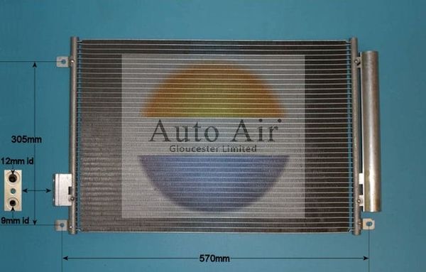 Auto Air Gloucester 16-9703 Condenser, air conditioning