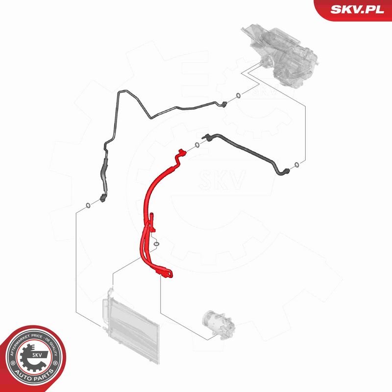 ESEN SKV 54SKV625 High/Low-pressure Line, air conditioning