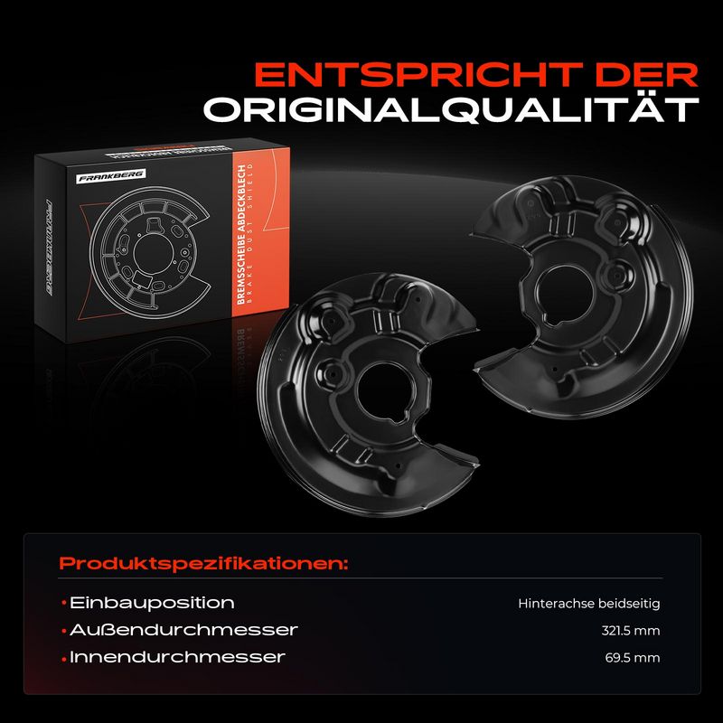 Frankberg 5481FB0032514 Splash Guard, brake disc
