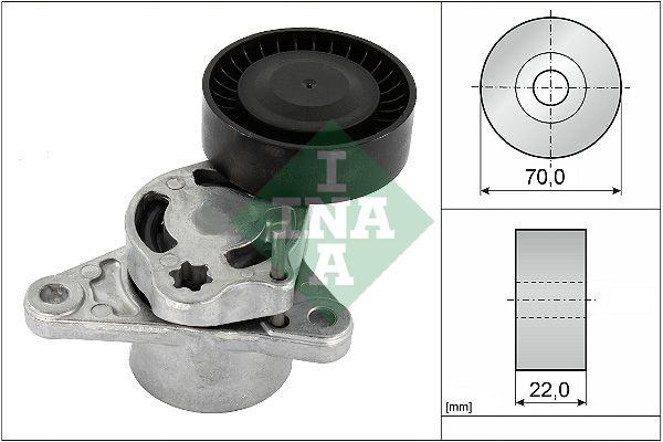 Schaeffler INA Szíjfeszítő, hosszbordás szíj 534 0709 10