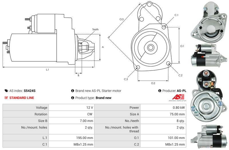 AS-PL S5424S Starter