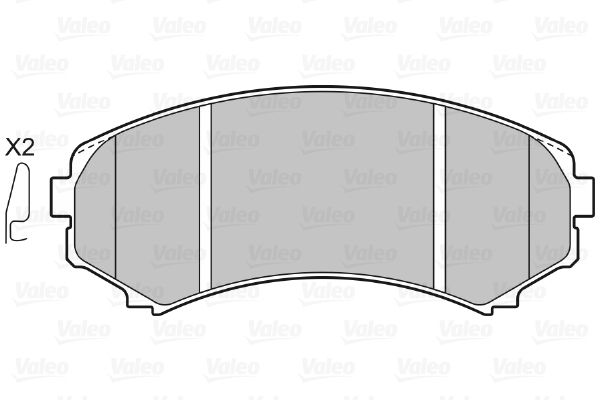 VALEO 598518 Brake Pad Set, disc brake