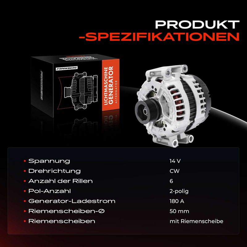 Frankberg 5481FB0001679 Alternator