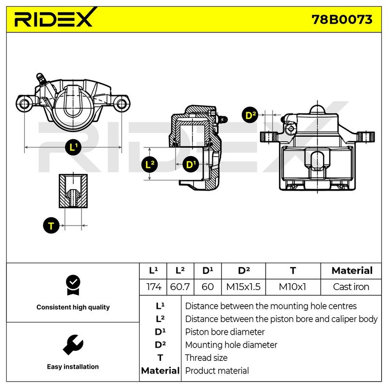 спирачен апарат RIDEX