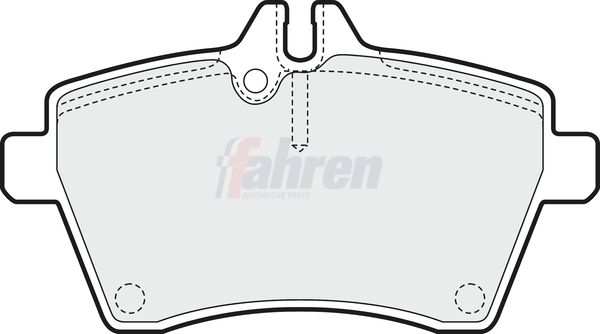 Fahren Brake Pad Set, disc brake FBP3159